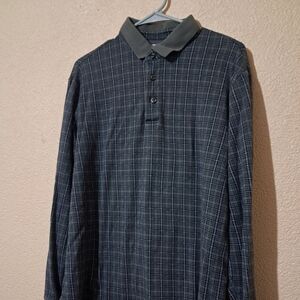 LANDS END  LONG SLEEVE SHIRT MEN'S SIZE L. Grey
